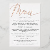 Minimalistisches Gold Script Real Foil Wedding Men Folieneinladung (Vorderseite)