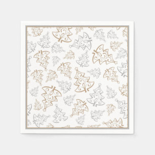Minimalistisches Gold-und Serviette