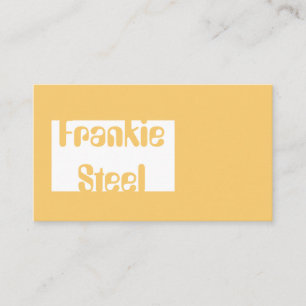 Minimalistisches Gold und weiße Visitenkarte