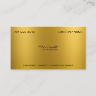 Minimalistisches Gold Visitenkarte