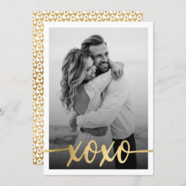 Minimalistisches Gold XOXO Valentinstag Foto