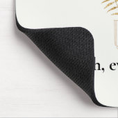 Minimalistisches goldenes botanisches Zitat Mousepad (Ecke)