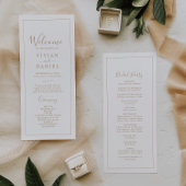 Minimalistisches Goldhochzeitsprogramm Programm