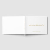 Minimalistisches Goldmedaille Gästebuch (Voll)