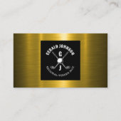 Minimalistisches Golf Monogram Design Visitenkarte (Vorderseite)