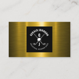 Minimalistisches Golf Monogram Design Visitenkarte