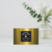 Minimalistisches Golf Monogram Design Visitenkarte (Stehend Vorderseite)