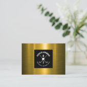 Minimalistisches Golf Monogram Design Visitenkarte (Stehend Vorderseite)