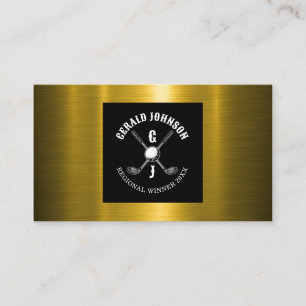 Minimalistisches Golf-Monogramm-Design Visitenkarte
