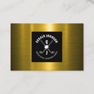 Minimalistisches Golf-Monogramm-Design Visitenkarte