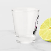 Minimalistisches Golfer-Pink-Ball-Design Schnapsglas (Links)