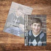 Minimalistisches Graduate Modern Simple Two Foto Einladung