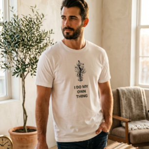 Minimalistisches Grafik-"Ich mache mein eigenes Di T-Shirt