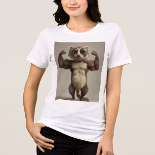 Minimalistisches Grafik-T-Shirt – Stille Stärke Tri-Blend Shirt
