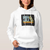Minimalistisches grafisches Symbol der virtuellen  Hoodie (Vorderseite)