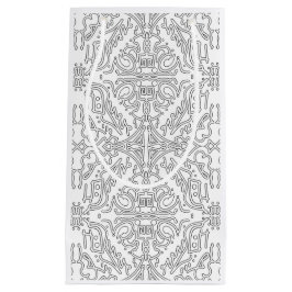 Minimalistisches graues Blumenmuster Kleine Geschenktüte