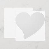 Minimalistisches graues Großherz Modernes, elegant (Vorne/Hinten)