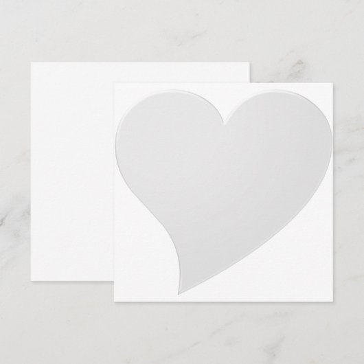 Minimalistisches graues Großherz Modernes, elegant (Vorne/Hinten)