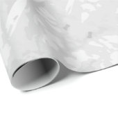 Minimalistisches graues Marmorwackelpapier Geschenkpapier (Rolleneckpunkt)