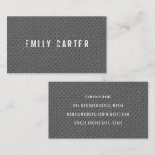 Minimalistisches graues Muster Visitenkarte (Vorne/Hinten)