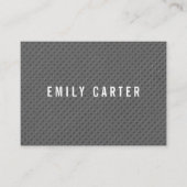 Minimalistisches graues Muster Visitenkarte (Vorderseite)