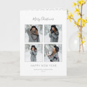 Minimalistisches graues Zickzack des Karte (Gelbe Blume)