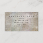 Minimalistisches Graugement-Marble Vip Business Visitenkarte (Rückseite)
