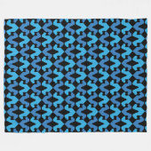 Minimalistisches Great Dane Muster Fleecedecke (Vorderseite (Horizontal))
