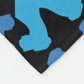 Minimalistisches Great Dane Muster Fleecedecke (Ecke)