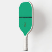 Minimalistisches Green Pickleball Paddel mit Monog Pickleball Schläger (Links)