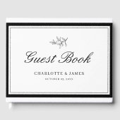 Minimalistisches Grenzblätterbuch Gästebuch (Vorderseite)