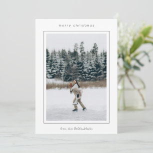 Minimalistisches grenzübergreifendes Foto Moderne Feiertagskarte
