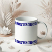 Minimalistisches griechisches Muster, angepasst IV Kaffeetasse