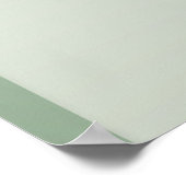 Minimalistisches Grün 2 Arkaden Blüte Willkommen Poster (Ecke)