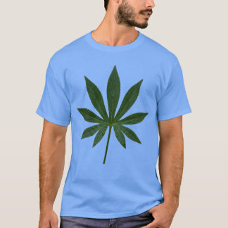 Minimalistisches grünes Blatt Natur Grafik T-Shirt