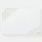 Minimalistisches Grünes Fern-Hochzeitsszeichen Gästebuch (Rückseite)