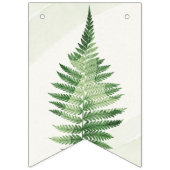 Minimalistisches Grünes Fern-Hochzeitsszeichen Wimpelkette (Zweite Fahne)