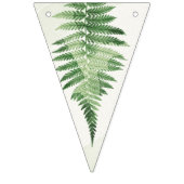 Minimalistisches Grünes Fern-Hochzeitsszeichen Wimpelkette (Zweite Fahne)