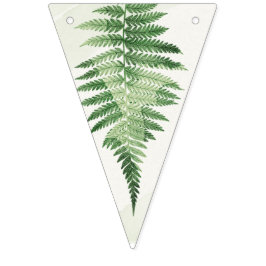 Minimalistisches Grünes Fern-Hochzeitsszeichen Wimpelkette