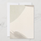 Minimalistisches grünes Wasserfarbenleder Elegante Einladung (Rückseite)