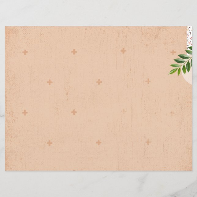 Minimalistisches Grunge Art Journal (Vorderseite)