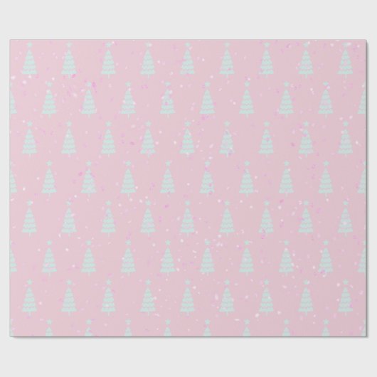 Minimalistisches Grünholzpapier Geschenkpapier (Flach)