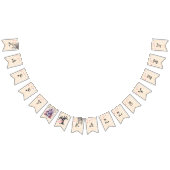 Minimalistisches halbes niedlich-gelbes Rosa Wimpelkette (Alle)