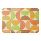 Minimalistisches Halbkreismuster Mitte des Jahrhun Badematte (Vorderseite)