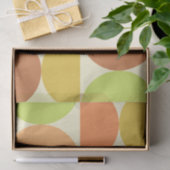 Minimalistisches Halbkreismuster Mitte des Jahrhun Seidenpapier (Geschenk)