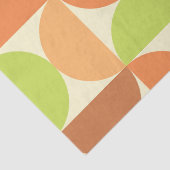 Minimalistisches Halbkreismuster Mitte des Jahrhun Seidenpapier (Detail)