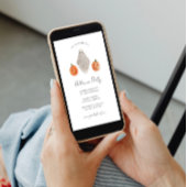 Minimalistisches Halloween-Party Einladung Ghost