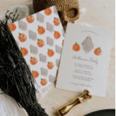 Minimalistisches Halloween-Party Einladung Ghost