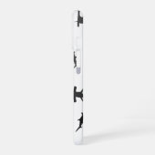 Minimalistisches Hammerhead-Hai-Hammerhead-Muster iPhone 16 Hülle (Linke Seite)