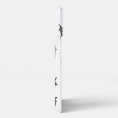 Minimalistisches Hammerhead-Hai-Hammerhead-Muster iPhone Hülle (Rechte Seite)